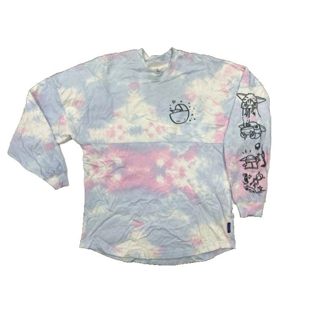 Disney x Star Wars  Spirit Jersey Women's Size XS Tie Dye Shirt GROGU‎ Baby Yoda